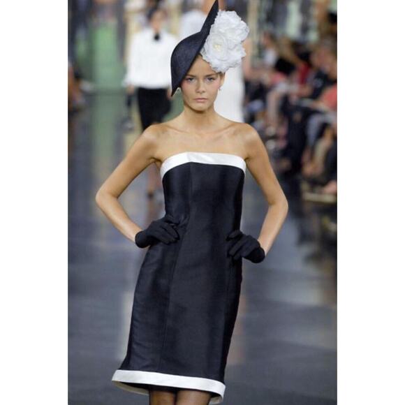 Ralph Lauren Collection Purple Label Strapless Mini Dress Spring 2008 Silk 6 - Picture 7 of 16
